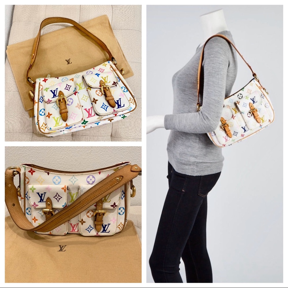 SOLD- Louis Vuitton Lodge Pm White Monogram Bag - Picture 1 of 8